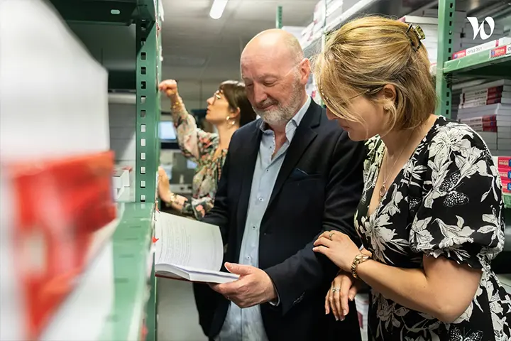 Atelier de production aux Editions ENI